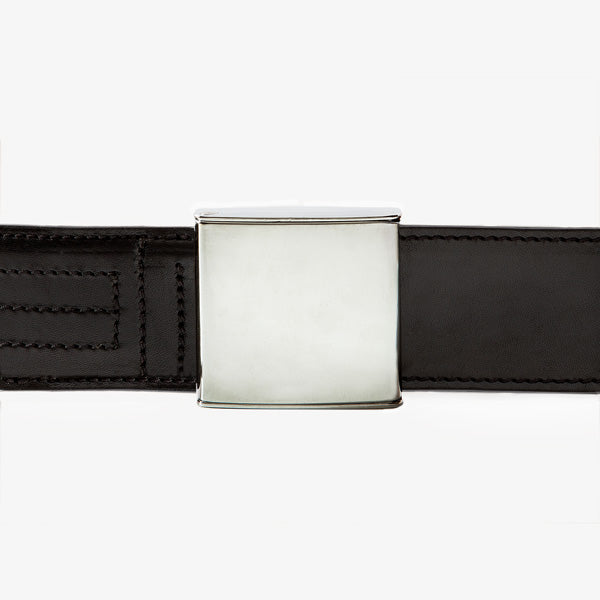 TRIBUN 46 mm Leder Schwarz Basic Chrom Glanz Verschluss