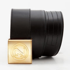 PRÄTORIANER 46 mm Leder Schwarz IN2 Chrom Gold Glanz Verschluss