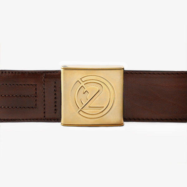 CHIEF 46mm Leder Braun IN2 Chrom Gold Matt Verschluss