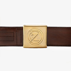 CHIEF 46mm Leder Braun IN2 Chrom Gold Matt Verschluss