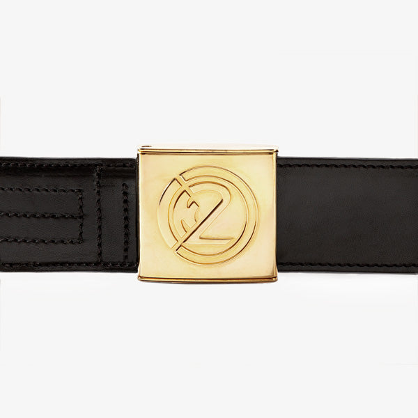 PRÄTORIANER 46 mm Leder Schwarz IN2 Chrom Gold Glanz Verschluss