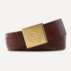 CHIEF 46mm Leder Braun IN2 Chrom Gold Matt Verschluss