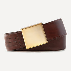 CONSUL 46 mm Leder Braun Basic Chrom Gold Glanz Verschluss