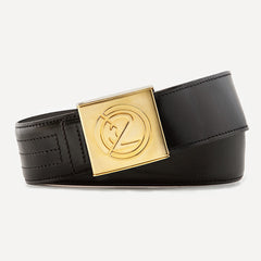 PRÄTORIANER 46 mm Leder Schwarz IN2 Chrom Gold Glanz Verschluss