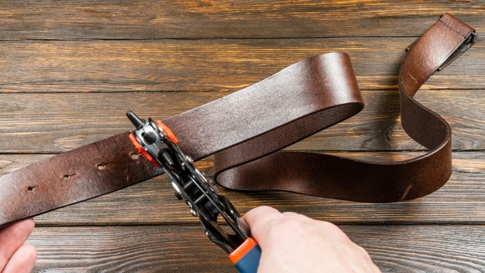 How to Make DIY Belt Holes, without Punch Pliers 