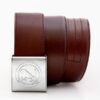 SUPERIOR 46 mm Leather Darkbrown IN2 Chrome Buckle